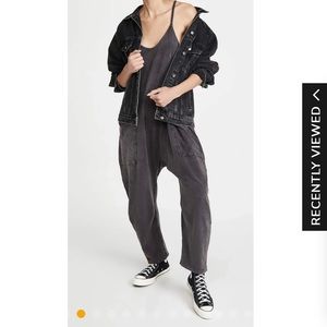 Wide Leg Jumpsuit with Pockets - Comfy Onesie Size M